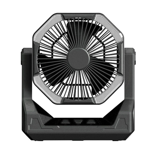 8000mAh Telescopic Wireless Electric Fan Outdoor Camping Fan USB Charging Portable Emergency Power Bank 4-speed Camping Supplies